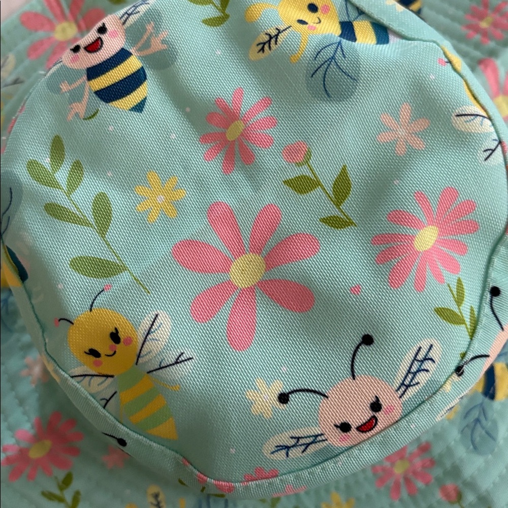 Enodtter Girl’s Bee & Flowers  Bucket Hat NIP - Picture 6 of 11